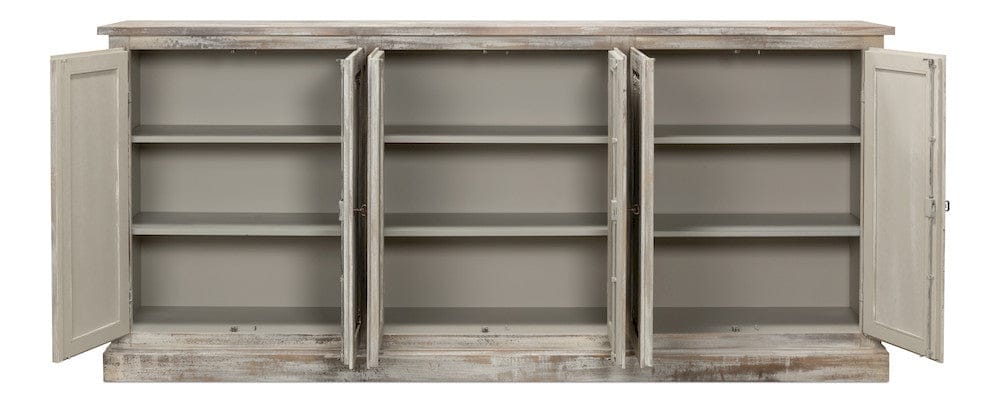 Sarreid Ltd - Bellagio Sideboard, 96",Grey Oak in Grey - R061-73 view 3