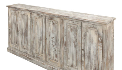 Sarreid Ltd - Bellagio Sideboard, 96",Grey Oak in Grey - R061-73 view 4
