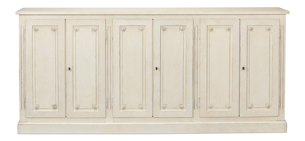 Sarreid Ltd - Bellagio Sideboard,96in, White/White - R061-37 veiw 2