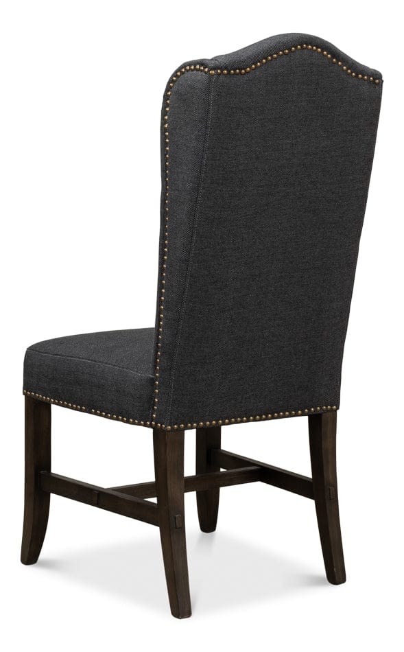 Sarreid Ltd - Black High Back Dining Chair (Set of 2) - 53174 view 3
