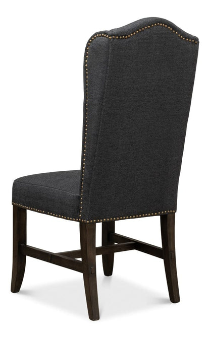 Sarreid Ltd - Black High Back Dining Chair (Set of 2) - 53174 view 3