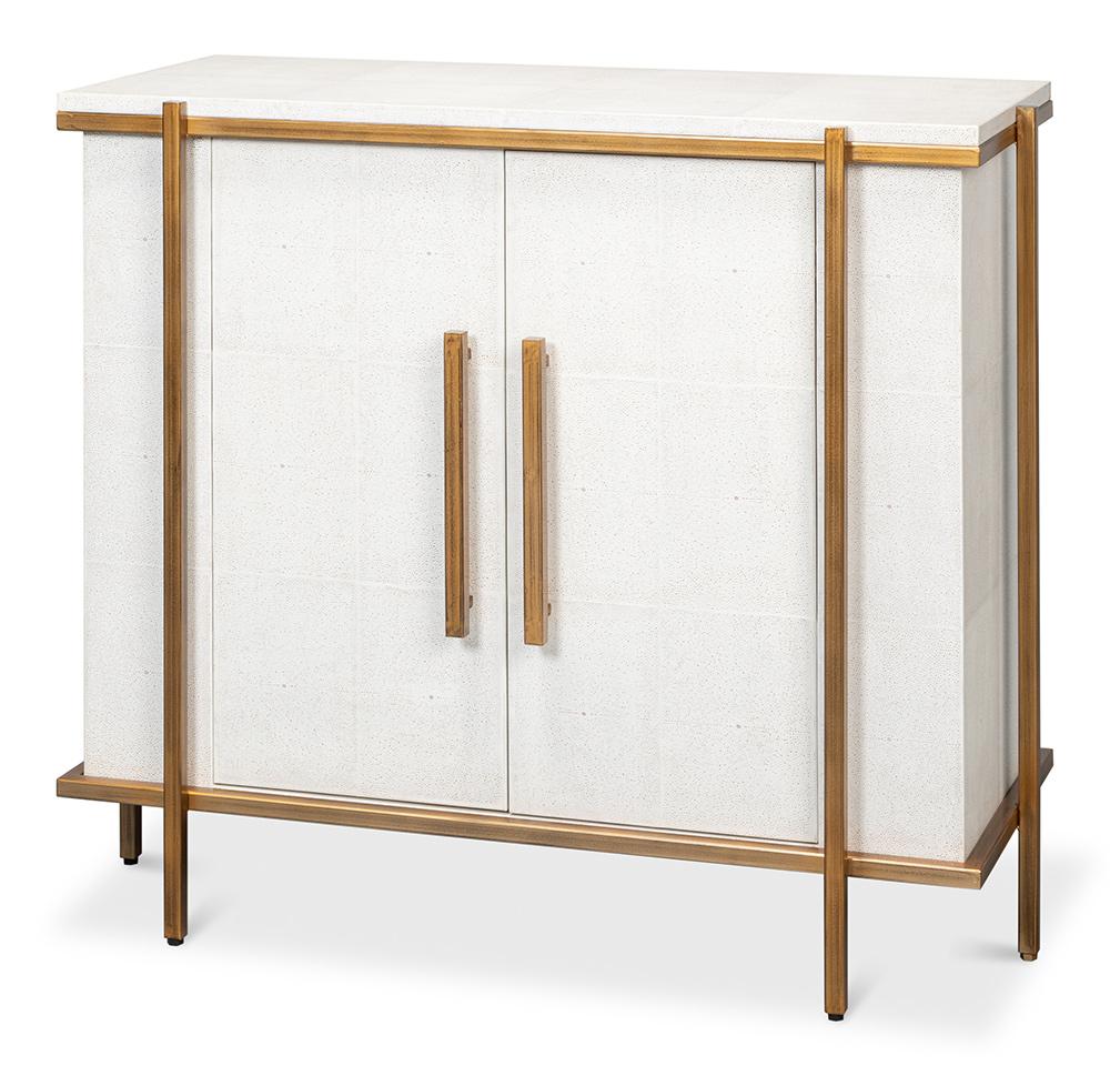 Sarreid Ltd - Blakely Door Chest, Osprey White - 53891 veiw 1