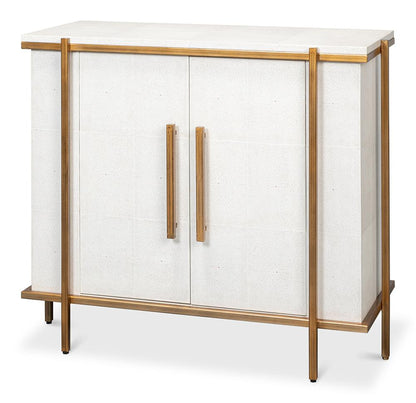 Sarreid Ltd - Blakely Door Chest, Osprey White - 53891 veiw 1
