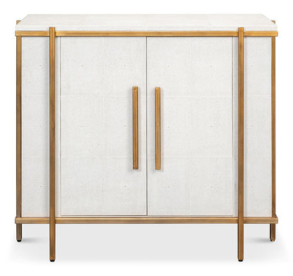 Sarreid Ltd - Blakely Door Chest, Osprey White - 53891 veiw 2