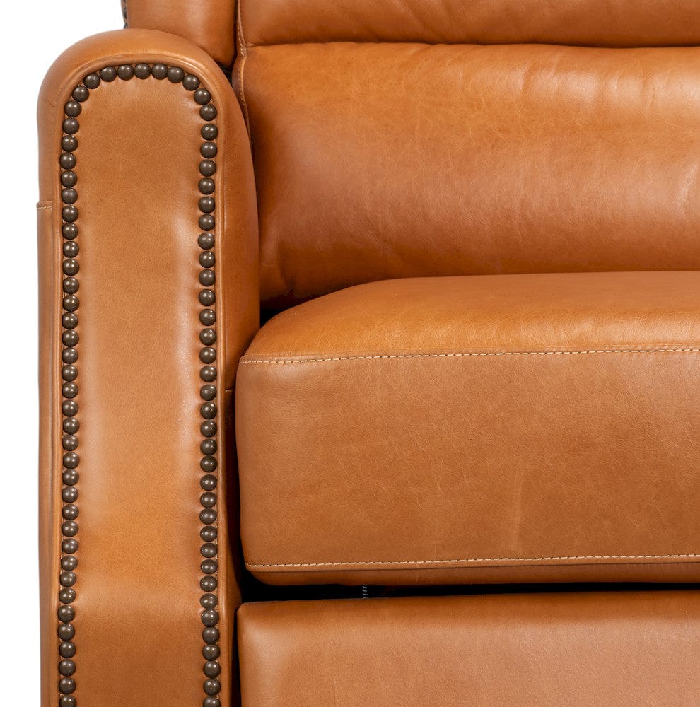 Sarreid Ltd - Bradford Leather Recliner in Brown - 54304 view 8
