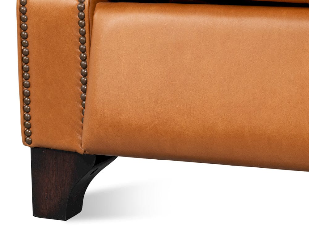 Sarreid Ltd - Bradford Leather Recliner in Brown - 54304 view 11