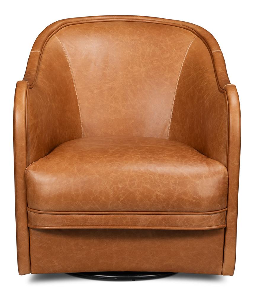 Sarreid Ltd. Braxton Swivel Chair - Thumbnail 2