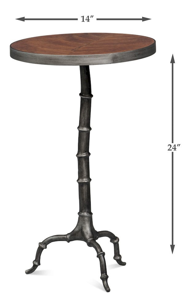 Sarreid Ltd - Brightleaf Table in Brown - 54299 view 9