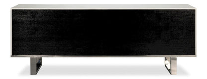 Sarreid Ltd - Bronzini Credenza, Embossed White in White - 53136-W view 7