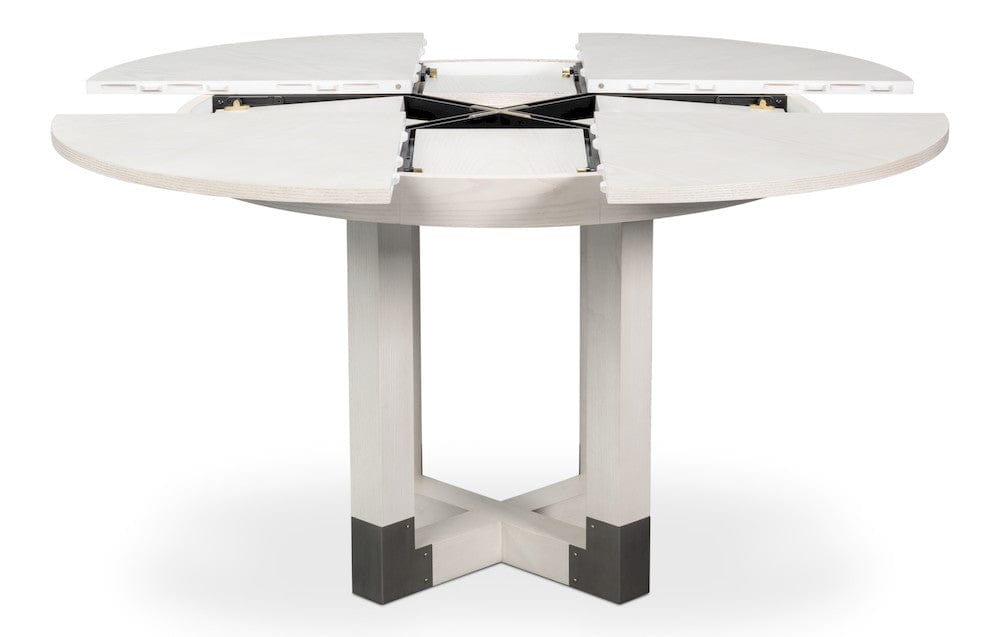 Sarreid Ltd - Brooklyn Jupe Table in White - 54284-WW view 2