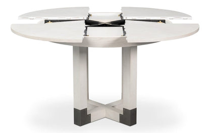 Sarreid Ltd - Brooklyn Jupe Table in White - 54284-WW view 2