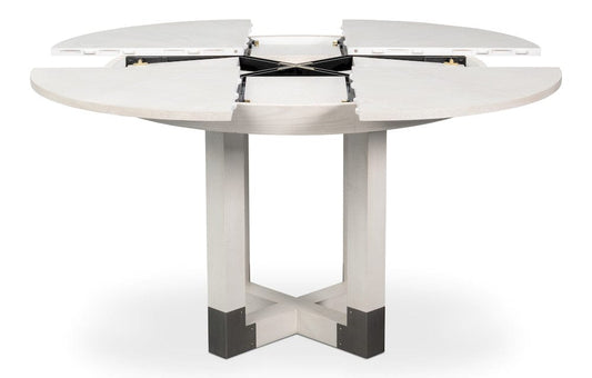 Sarreid Ltd - Brooklyn Jupe Table in White - 54284-WW view 2