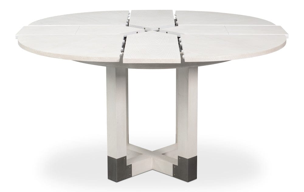 Sarreid Ltd - Brooklyn Jupe Table in White - 54284-WW view 4