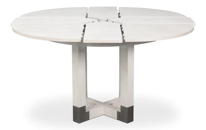 Sarreid Ltd - Brooklyn Jupe Table in White - 54284-WW view 4