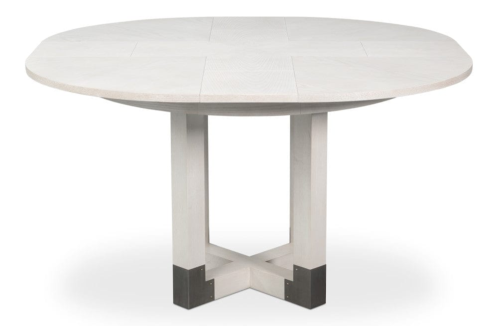Sarreid Ltd - Brooklyn Jupe Table in White - 54284-WW view 5