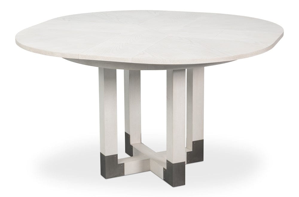 Sarreid Ltd - Brooklyn Jupe Table in White - 54284-WW view 6