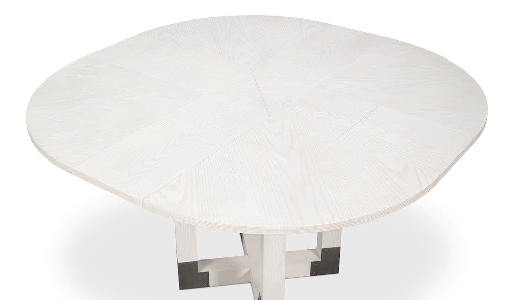Sarreid Ltd - Brooklyn Jupe Table in White - 54284-WW view 8