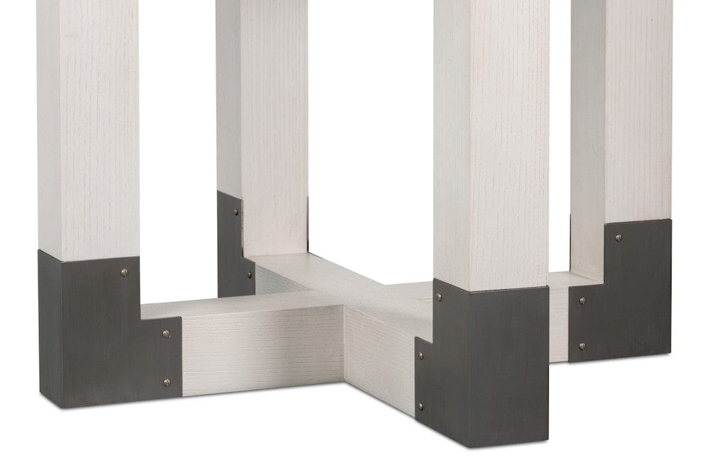 Sarreid Ltd - Brooklyn Jupe Table in White - 54284-WW view 10