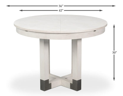 Sarreid Ltd - Brooklyn Jupe Table in White - 54284-WW view 13