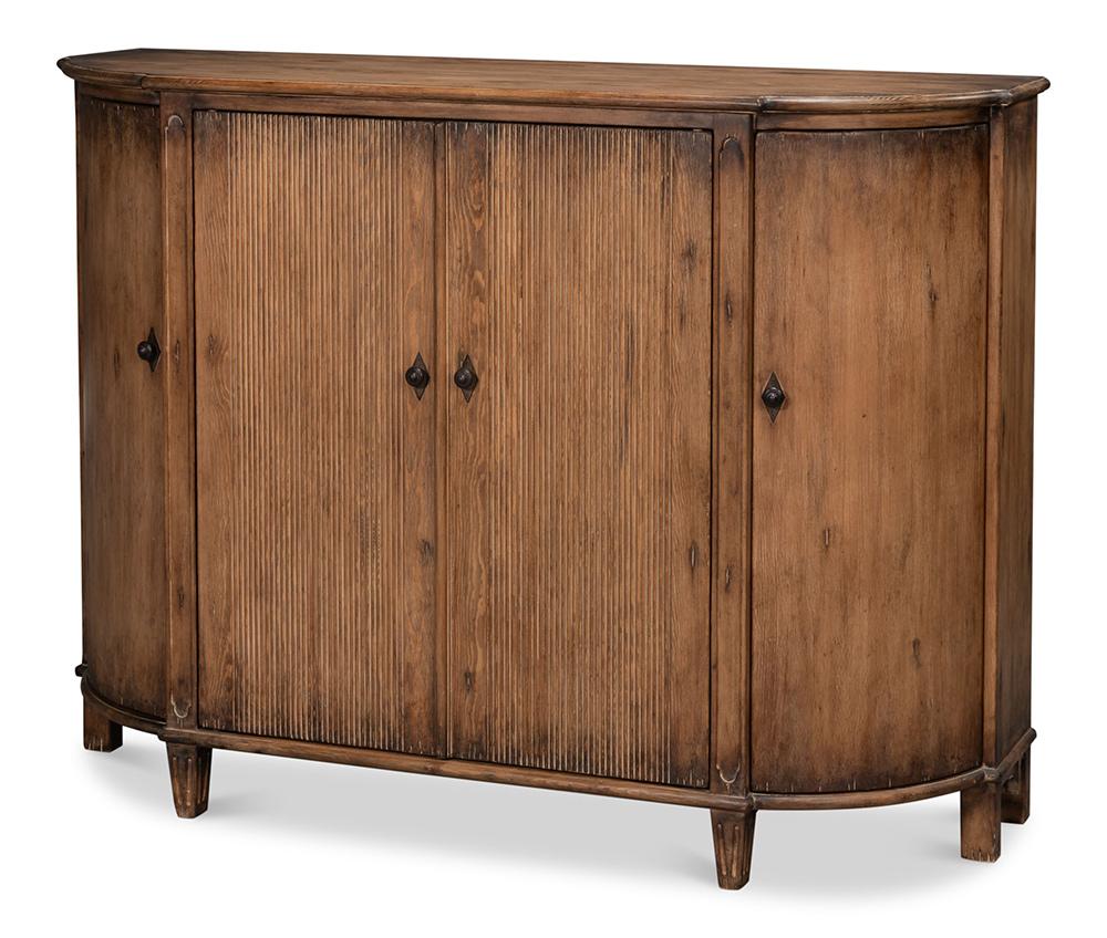 Sarreid Ltd - Brooks Demilune, Brown - 53404-2 veiw 1