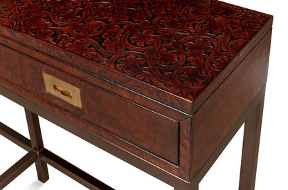 Sarreid Ltd - Campaign Embossed Console in Brown - 29859 view 10