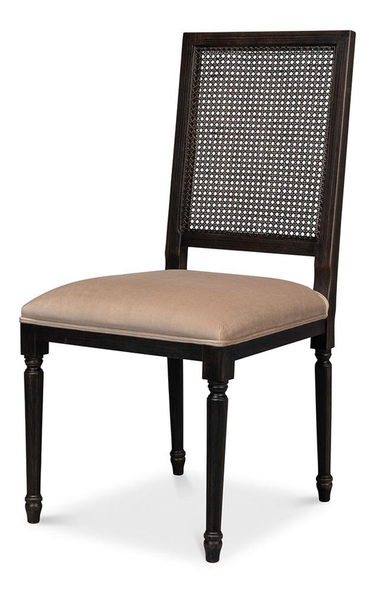 Sarreid Ltd - Cane Back Side Chair, Nero, Toffee (Set of 2) - U094-03F48 veiw 1