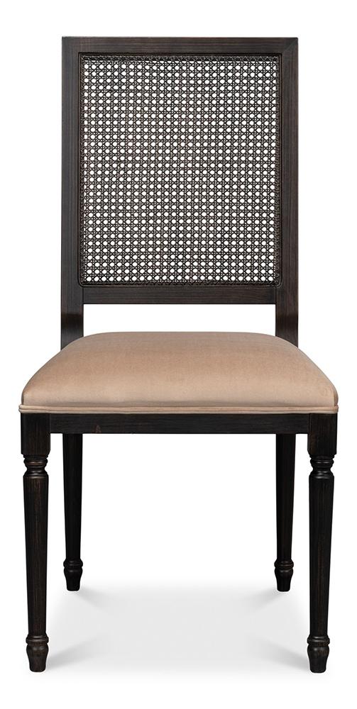 Sarreid Ltd - Cane Back Side Chair, Nero, Toffee (Set of 2) - U094-03F48 veiw 2