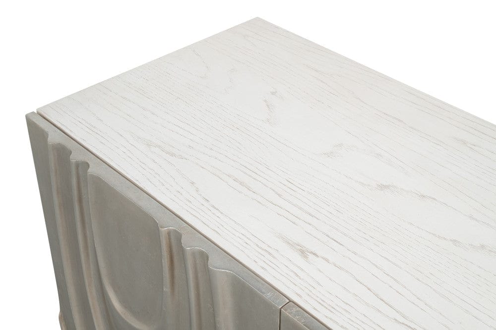 Sarreid Ltd - Capriole Credenza in White - 54293-WW view 4
