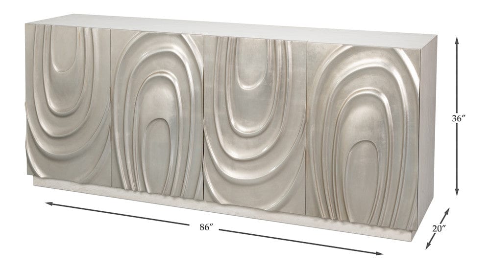 Sarreid Ltd - Capriole Credenza in White - 54293-WW view 13