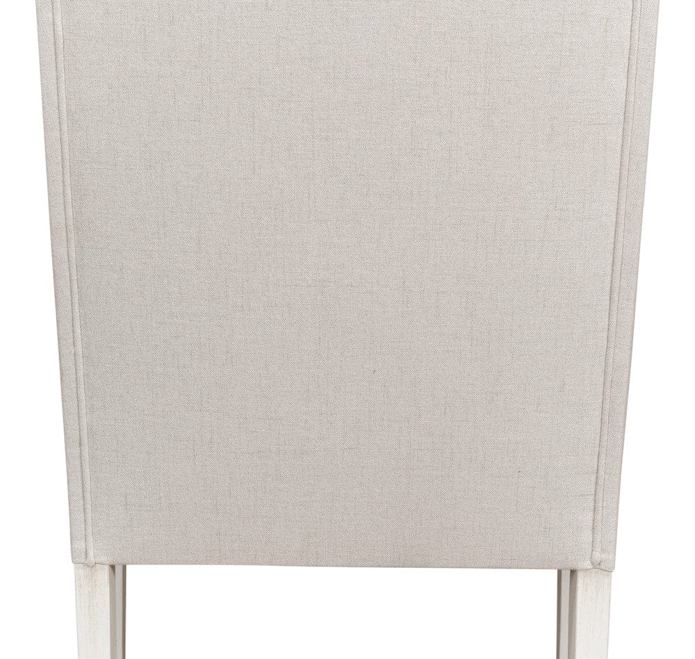 Sarreid Ltd - Captains Chair,Cortina White,Cream Fabrc in White - U226-08AS view 7