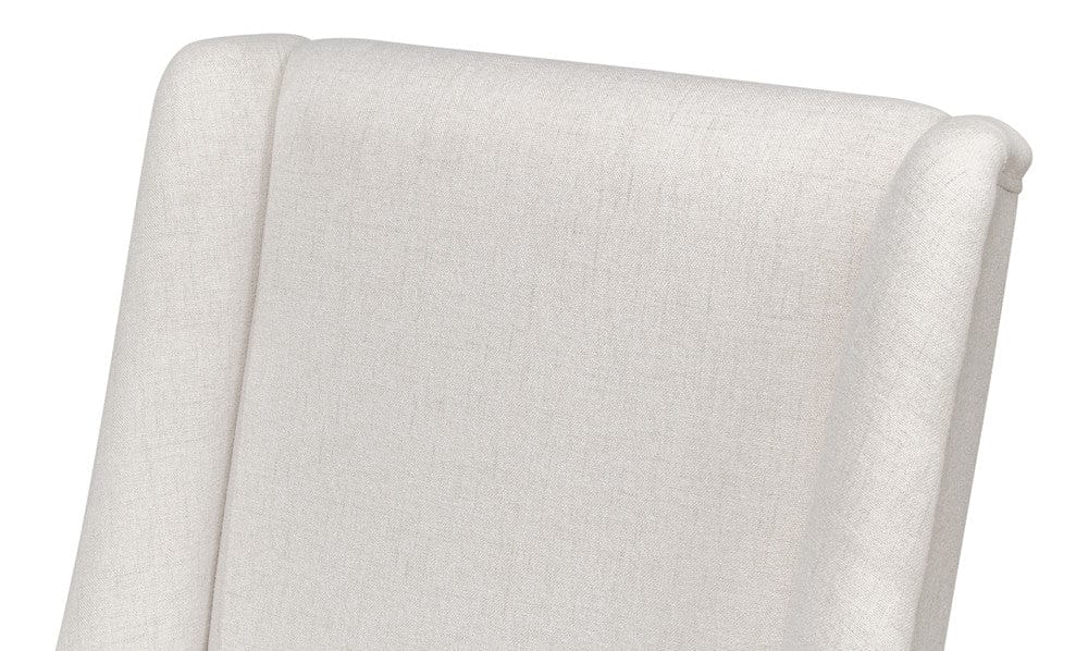 Sarreid Ltd - Captains Chair,Cortina White,Cream Fabrc in White - U226-08AS view 12