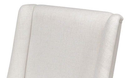 Sarreid Ltd - Captains Chair,Cortina White,Cream Fabrc in White - U226-08AS view 12