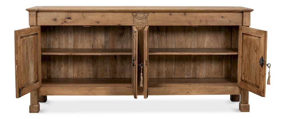 Sarreid Ltd - Caracole Credenza, Driftwood Finish in Beige - 27844 view 3