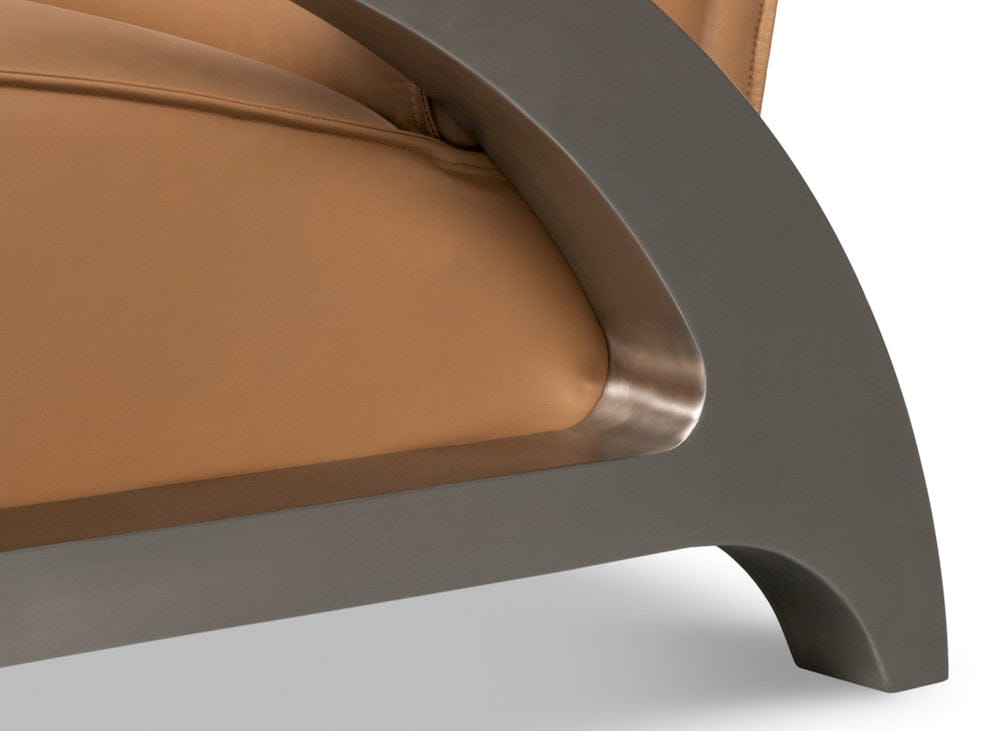 Sarreid Ltd - Carlisle Armchair, Caramel Brown Leather in Brown - 54242-CB view 10