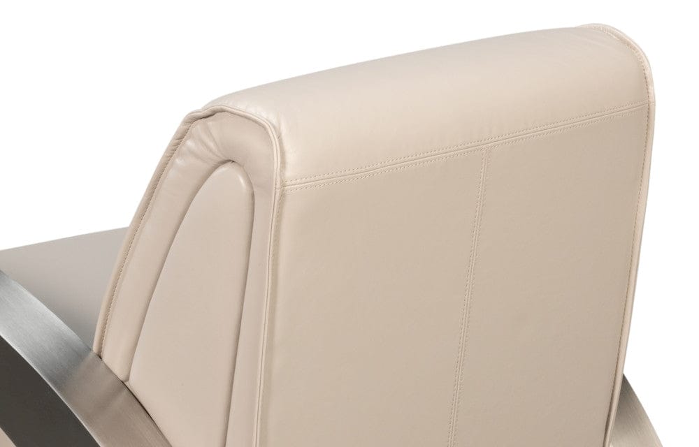 Sarreid Ltd - Carlisle Armchair, Crystal White Leather in White - 54242-CW view 7