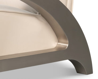 Sarreid Ltd - Carlisle Armchair, Crystal White Leather in White - 54242-CW view 10