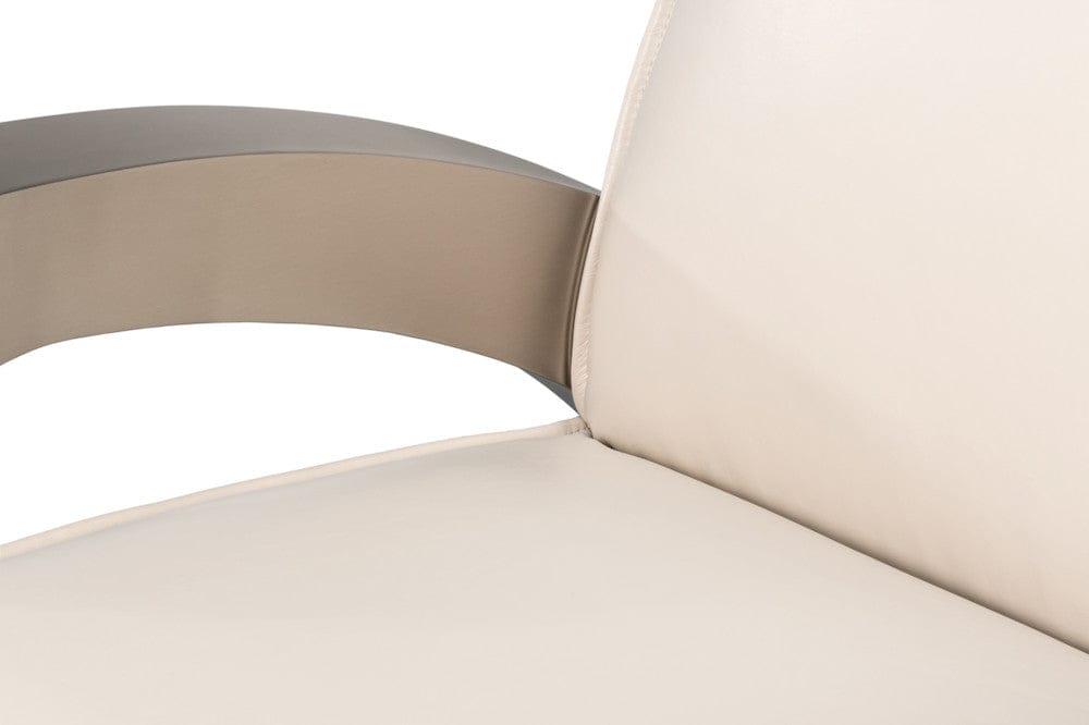 Sarreid Ltd - Carlisle Armchair, Crystal White Leather in White - 54242-CW view 12