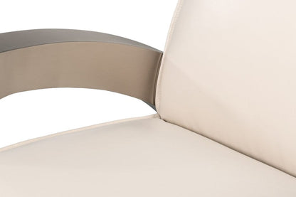 Sarreid Ltd - Carlisle Armchair, Crystal White Leather in White - 54242-CW view 12