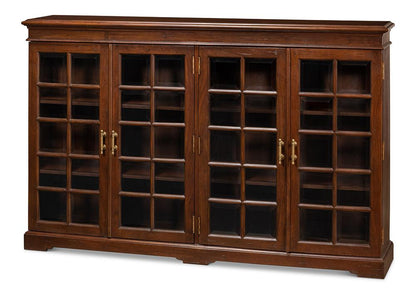Sarreid Ltd - Carmel-By-The-Sea Bookcase, Walnut - 25364-3 veiw 1