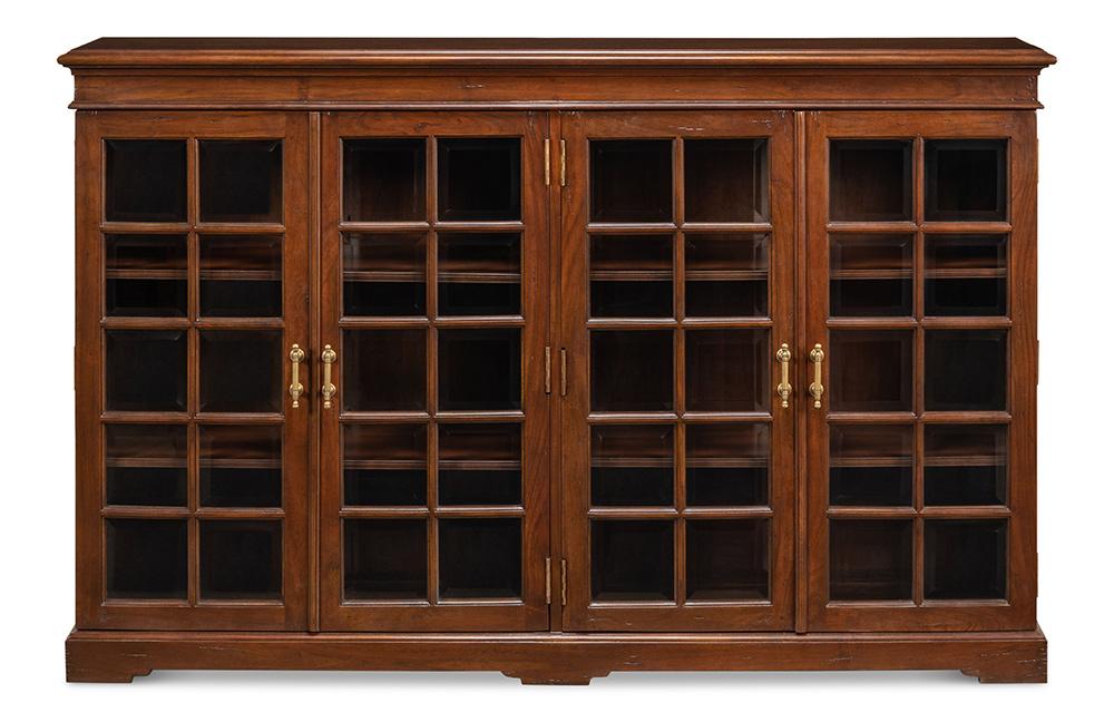 Sarreid Ltd - Carmel-By-The-Sea Bookcase, Walnut - 25364-3 veiw 2