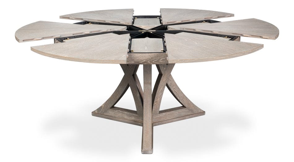 Sarreid Ltd - Casual Jupe Dining Table,Moonskin,Lg in Grey - 54201-MS view 1