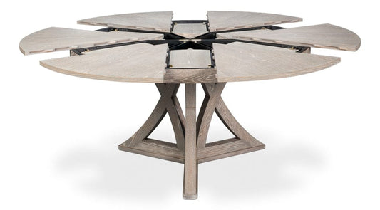 Sarreid Ltd - Casual Jupe Dining Table,Moonskin,Lg in Grey - 54201-MS view 1