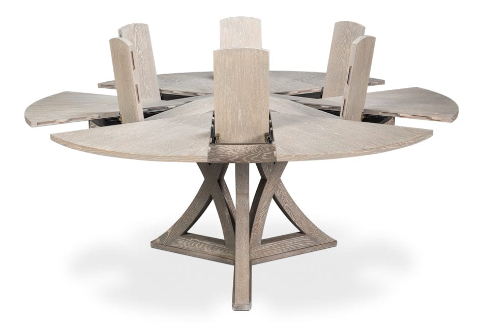 Sarreid Ltd - Casual Jupe Dining Table,Moonskin,Lg in Grey - 54201-MS view 2