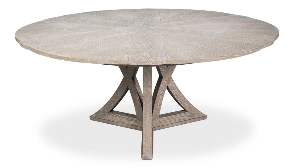 Sarreid Ltd - Casual Jupe Dining Table,Moonskin,Me in Grey - 54196-MS view 3