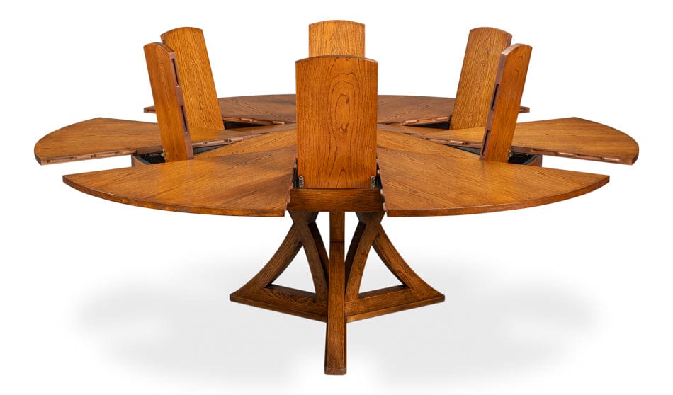 Sarreid Ltd - Casual Jupe Dining Table,Tobacco B,Med in Brown - 54196-TB view 2
