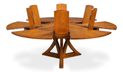 Sarreid Ltd - Casual Jupe Dining Table,Tobacco B,Med in Brown - 54196-TB view 2