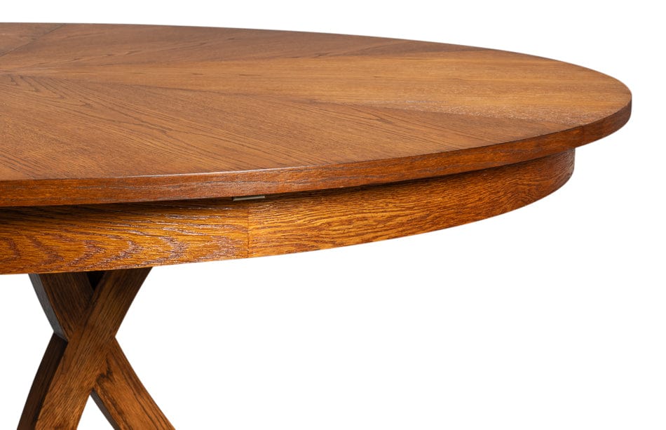 Sarreid Ltd - Casual Jupe Dining Table,Tobacco B,Med in Brown - 54196-TB view 5