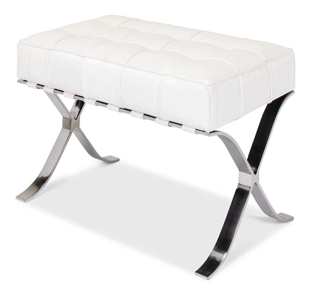 Sarreid Ltd - Catalunya Bench - White - 40834 veiw 1