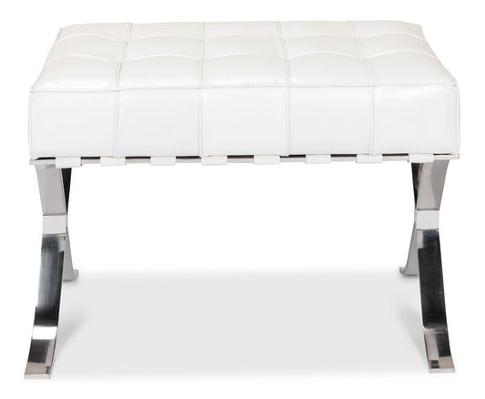 Sarreid Ltd - Catalunya Bench - White - 40834 veiw 2
