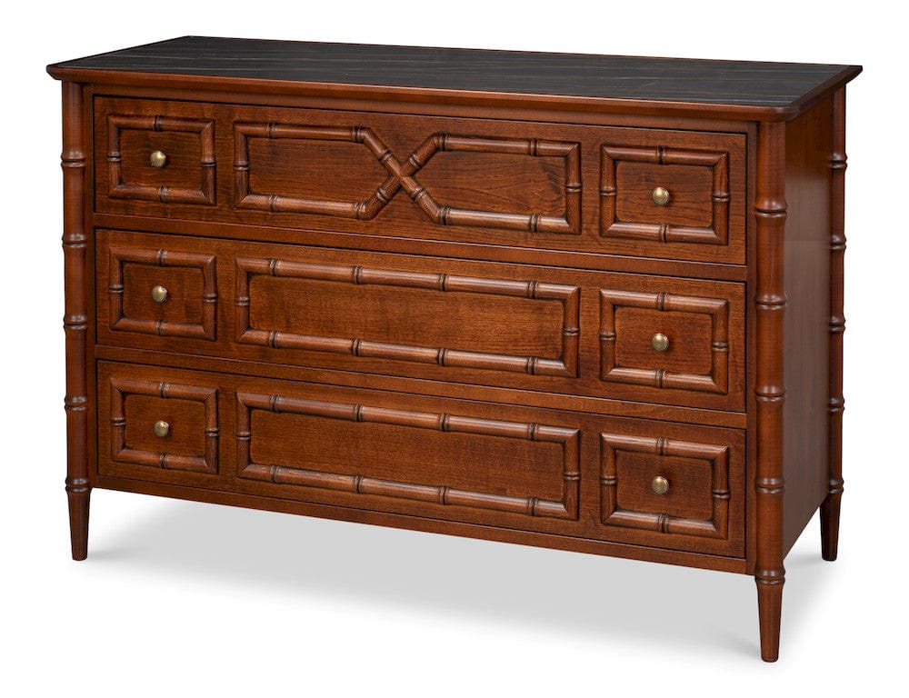 Sarreid Ltd - Cayman Commode Chest in Brown - 54261 view 1